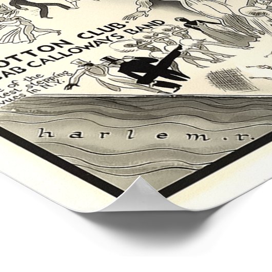 VERBOTUNG HARLEM NIGHTLIFE MAP 1926 POSTER (Ecke)