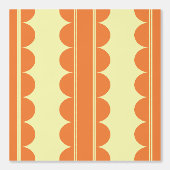 Verbrannt orange gewellte Tapete (Vorderseite)