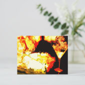 verbrannt. postkarte (Stehend Vorderseite)