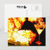 verbrannt. postkarte (Vorne/Hinten)