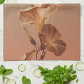 Verbrannte Orange Calla-Lilie Botanisch Geschirrtuch (Gefaltet)