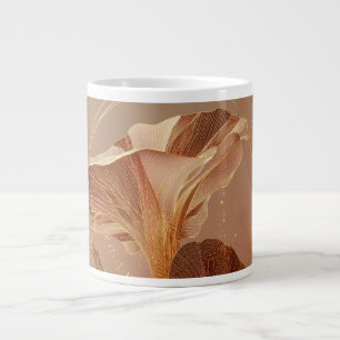 Verbrannte Orange Calla-Lilie Botanisch Jumbo-Tasse