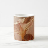 Verbrannte Orange Calla-Lilie Botanisch Kaffeetasse (Mittel)