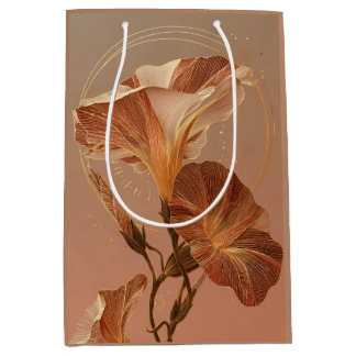 Verbrannte Orange Calla-Lilie Botanisch Mittlere Geschenktüte