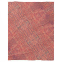 Verbrannte Orange Fleece-Decke