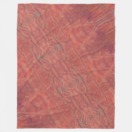 Verbrannte Orange Fleece-Decke Fleecedecke (Vorderseite)