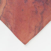 Verbrannte Orange Fleece-Decke Fleecedecke (Ecke)