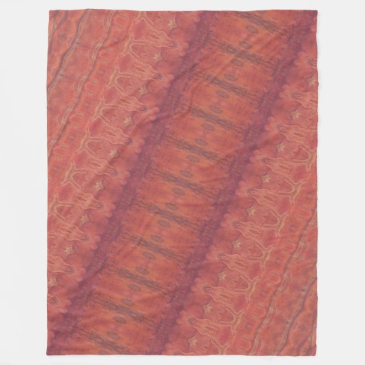 Verbrannte Orange II Fleece-Decke Fleecedecke (Vorderseite)