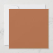 Verbrannte Orange Rustikale Herbstblätter Hochzeit Save The Date (Rückseite)