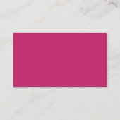 Verbrannte Pinke Visitenkarte (Rückseite)