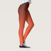 Verbrannter Oranger Gradient Warmer Ombre Leggings (Rechts)