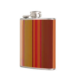 Verbranntes Orange Flachmann