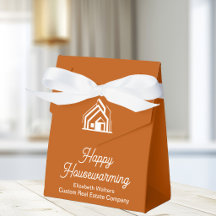 Verbranntes Orange Immobilien Happy Housewarming C
