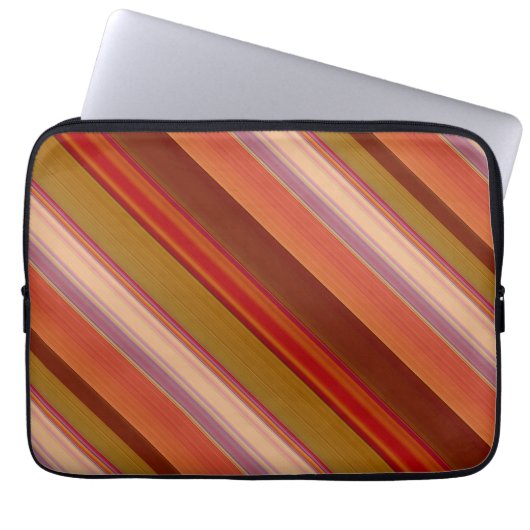 Verbranntes Orange Laptopschutzhülle (Vorderseite)