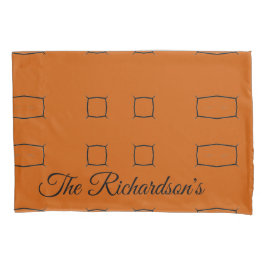 Verbranntes Orange Personalisierte Geometrische Ei Kissenbezug