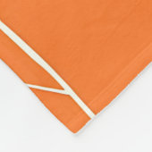 Verbranntes Orange-Wildblumen-Minimalmuster Fleecedecke (Ecke)