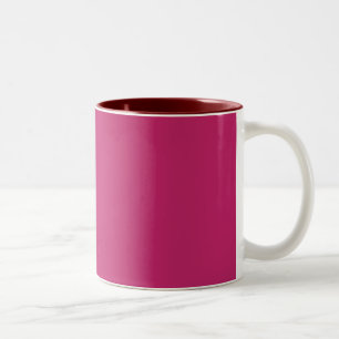 Verbranntes Pink Zweifarbige Tasse