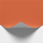 Verbranntes Rötlich Orange Farbiger Pop Geschenkpapier (Ecke)