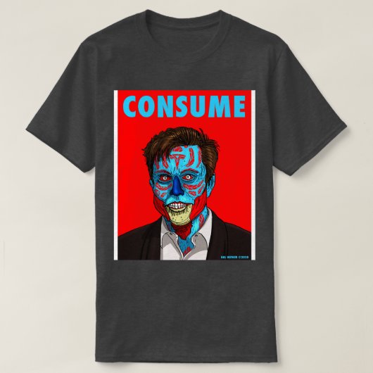 VERBRAUCHE DEN TECH BRO T-Shirt (Design vorne)