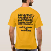 Verbrauchendes Feuer T-Shirt (Rückseite)