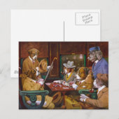 Verbraucht! ("Seine Station und vier Asse") Postkarte (Vorne/Hinten)