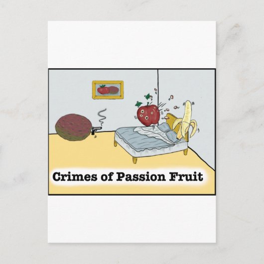 Verbrechen an Leidenschaft Fruit Zazzle Postkarte (Vorderseite)