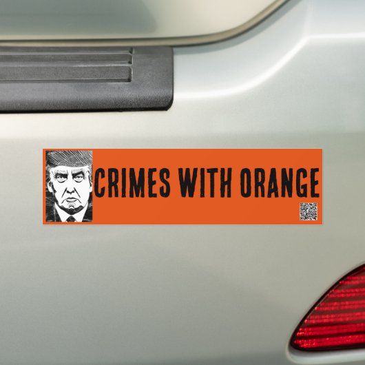 VERBRECHEN MIT ORANGE Autoaufkleber (Auf Auto)