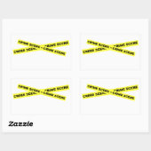 Verbrechen Scene Tape Rechteckiger Aufkleber (Blatt)