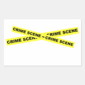 Verbrechen Scene Tape Rechteckiger Aufkleber (Vorderseite)