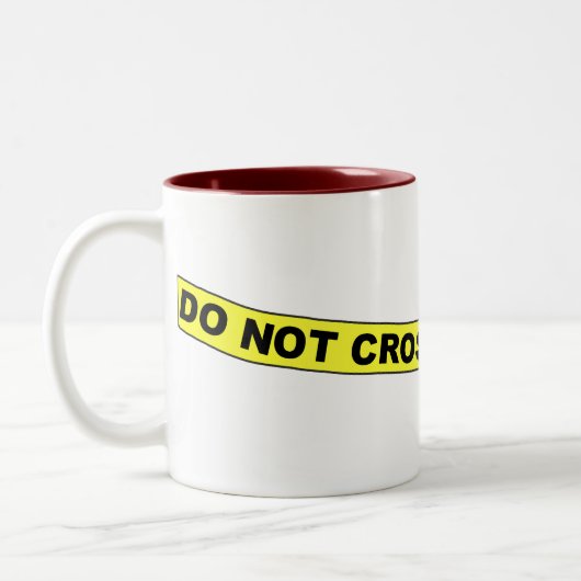 Verbrechen-Szene kreuzen nicht - Tasse (Links)