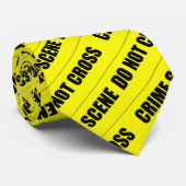 Verbrechen-Szenen-Band-Krawatte Krawatte (Gerollt)