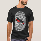 Verbrechen-Szenen-Forscher-Fingerabdruck-T - Shirt (Vorderseite)