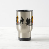 Verbrechen-Szenen-Karte mit Polizei-und Reisebecher (Mittel)