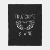 Verbrechen und Weinknöpfe Fleecedecke (Vorderseite)