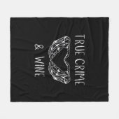 Verbrechen und Weinknöpfe Fleecedecke (Vorderseite (Horizontal))