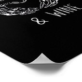 Verbrechen und Weinknöpfe Poster (Ecke)