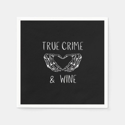 Verbrechen und Weinknöpfe Serviette (Vorderseite)