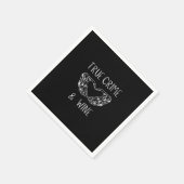 Verbrechen und Weinknöpfe Serviette (Ecke)