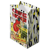 Verbrechen von Frauen #1 Goldenes Comic Buchdecke Mittlere Geschenktüte (Vorderseite Schrägansicht)