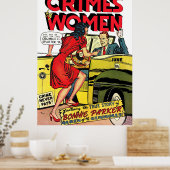 Verbrechen von Frauen_Bonnie Parker Vintage Comice Poster (Küche)