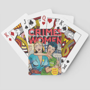 "Verbrechen von Frauen" Spielkarten