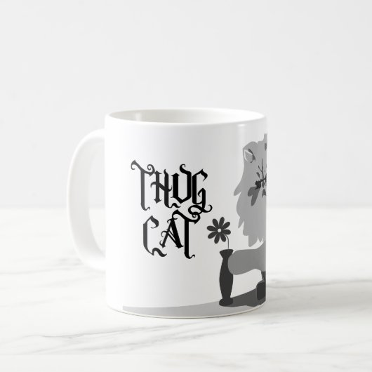 Verbrecher-Katze Kaffeetasse (Vorderseite Links)
