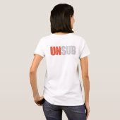 Verbrecher kümmert sich um UNSUB (hinter) T-Shirt (Schwarz voll)