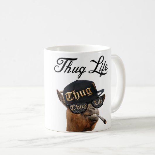 Verbrecher-Leben Kaffeetasse (VorderseiteRechts)