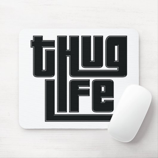 Verbrecher-Leben-T - Shirt Mousepad (Mit Mouse)