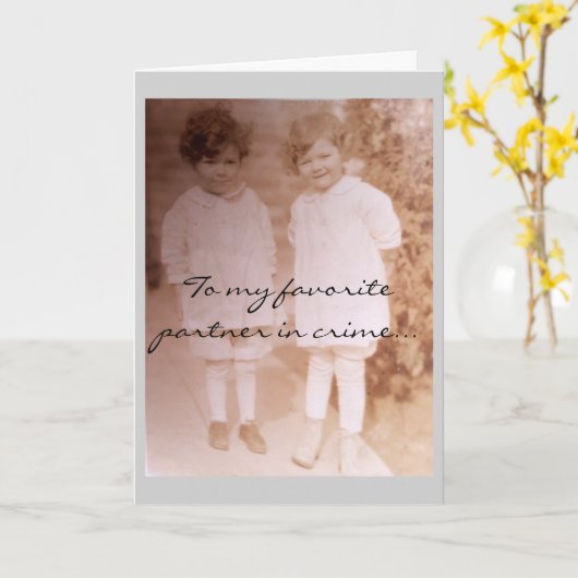 Verbrecherpartner Karte (Gelbe Blume)