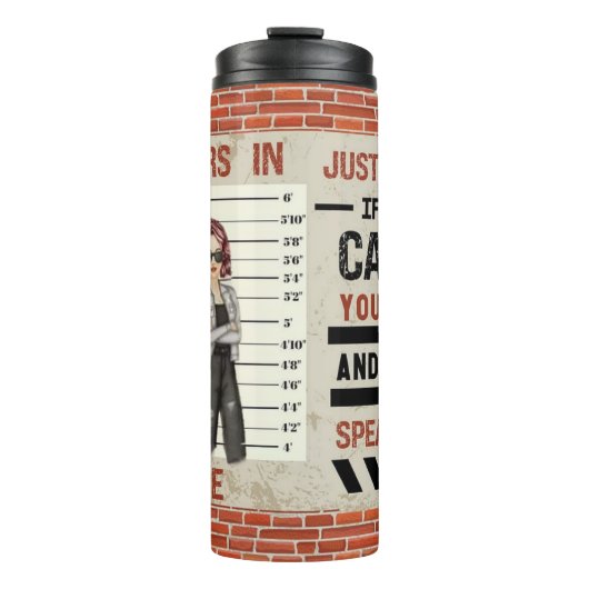 Verbrecherpartner Thermosbecher (Vorderseite)