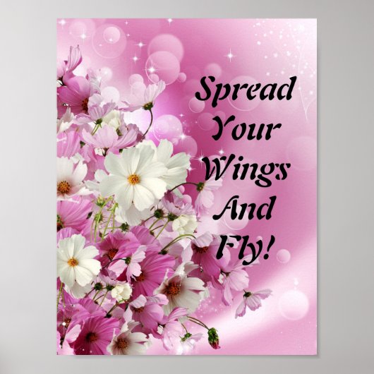 Verbreite deine Flügel und fliege Poster (Vorne)