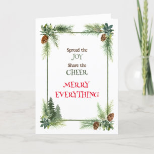 Verbreite die Freude Feiertagskarte