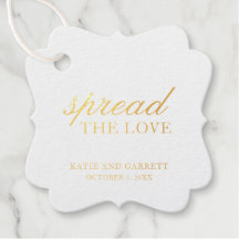 Verbreite Die Liebe Elegante Goldfolie Hochzeit